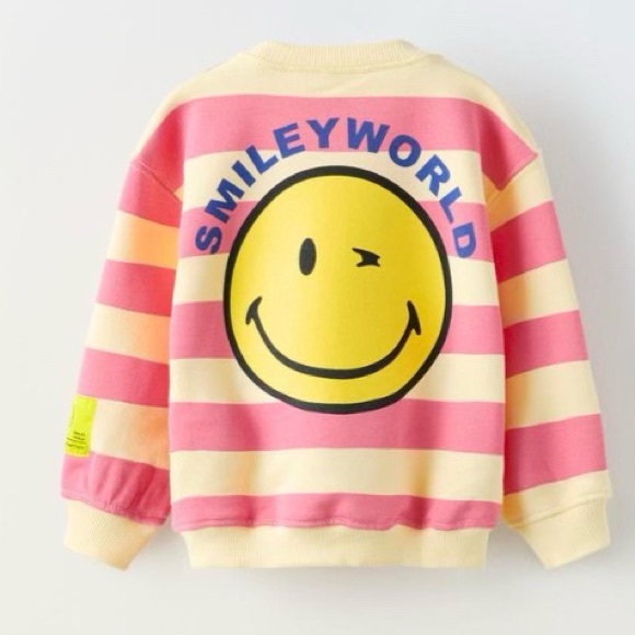 Zara Smiley World Happy Collection Sweatshirt - Picture 3 of 10